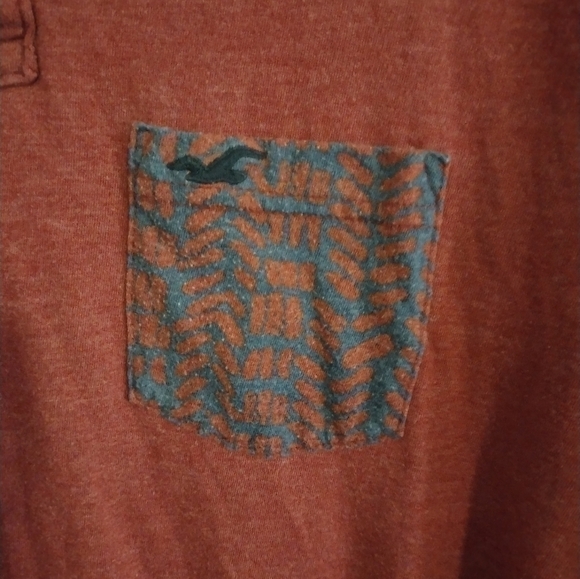 𝅺hollister Polo Shirt Size Medium Color Red - Picture 3 of 5